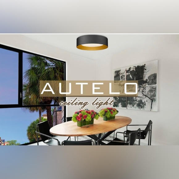 14" Bedroom Ceiling Light 3000K Dimmable Flush Mount Lamp w/ Frosted Glass NEW - Picture 10 of 10